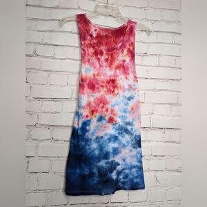 🌈5/25 Sz XL OOAK Americana 4th of July Ribbed Tank